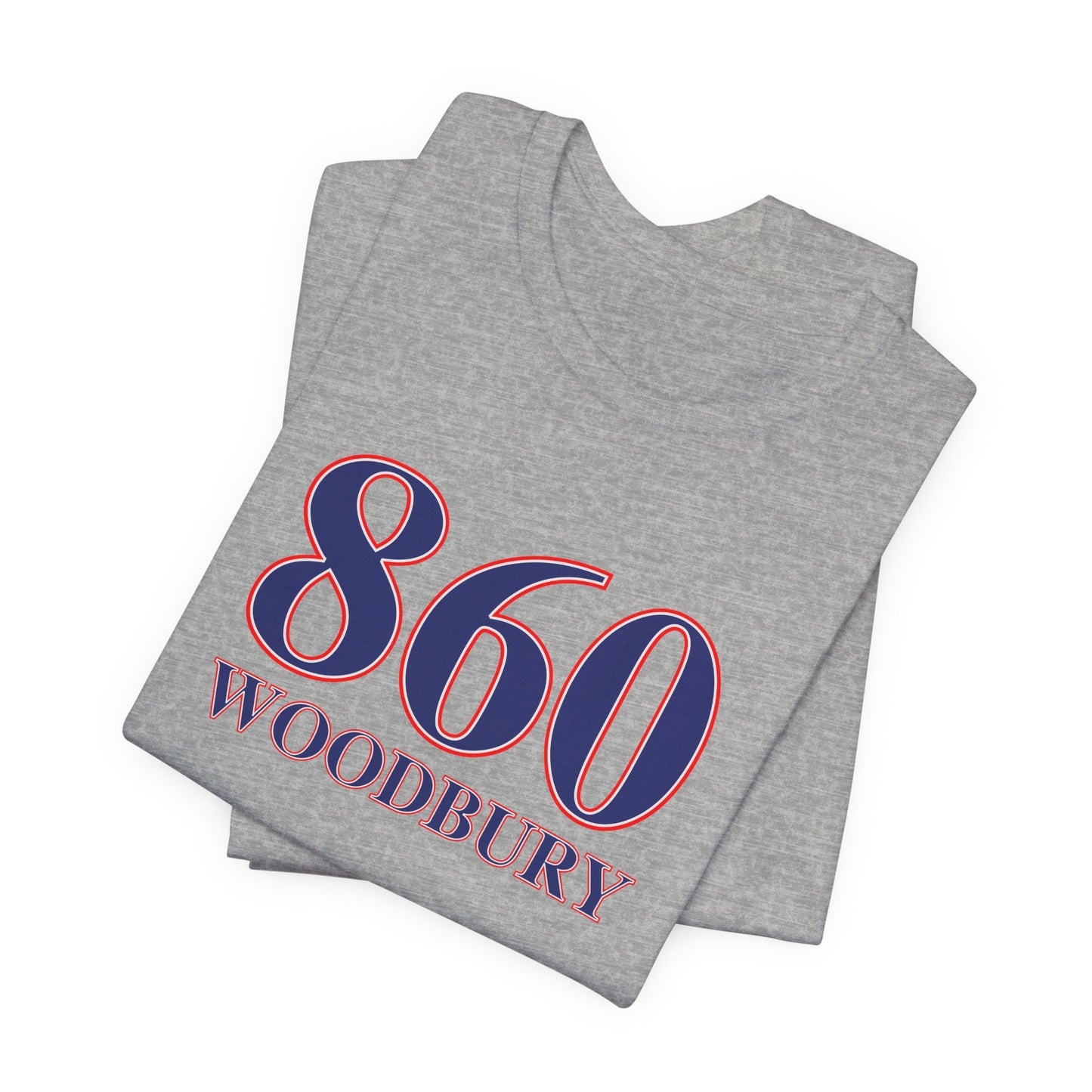 860 Woodbury Red White & Blue Unisex Jersey Short Sleeve T-Shirt