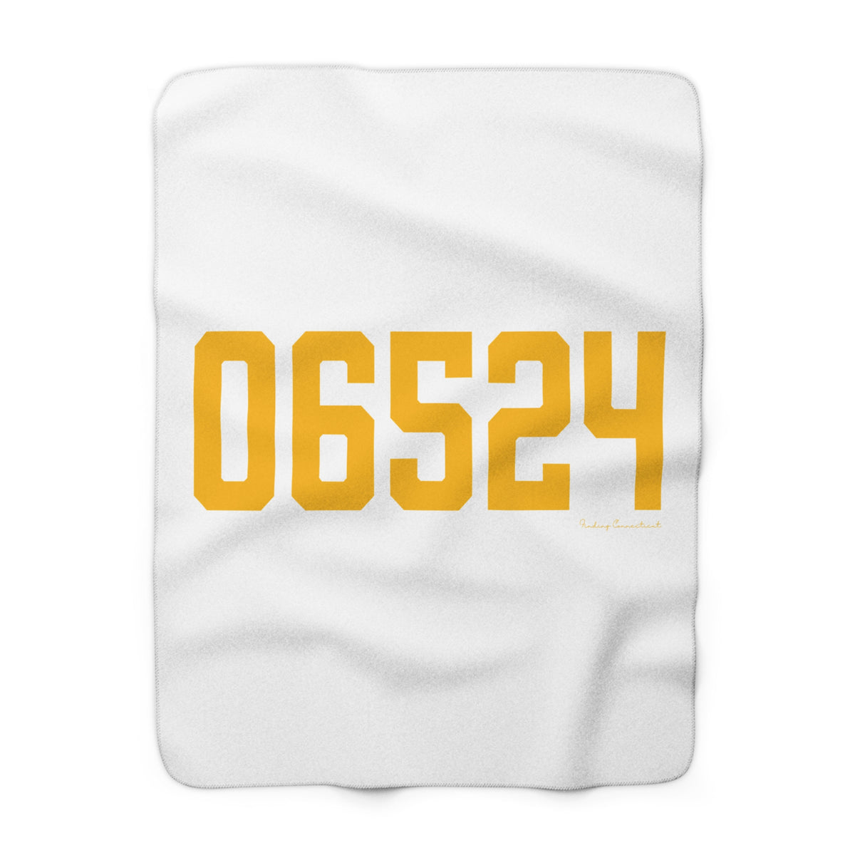 06524 Bethany Connecticut Zip Code Sherpa Fleece Blanket