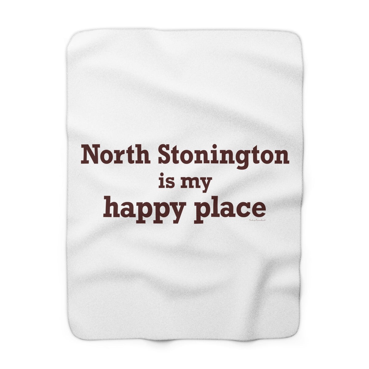 North Stonington is My Happy PlaceFleece Blanket