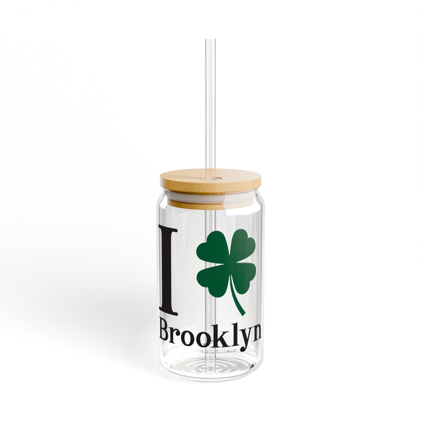 I Clover Brooklyn Sipper Glass, 16oz