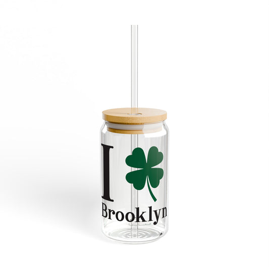 I Clover Brooklyn Sipper Glass, 16oz