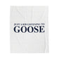 Just a kid listening to Goose Velveteen Plush Blanket