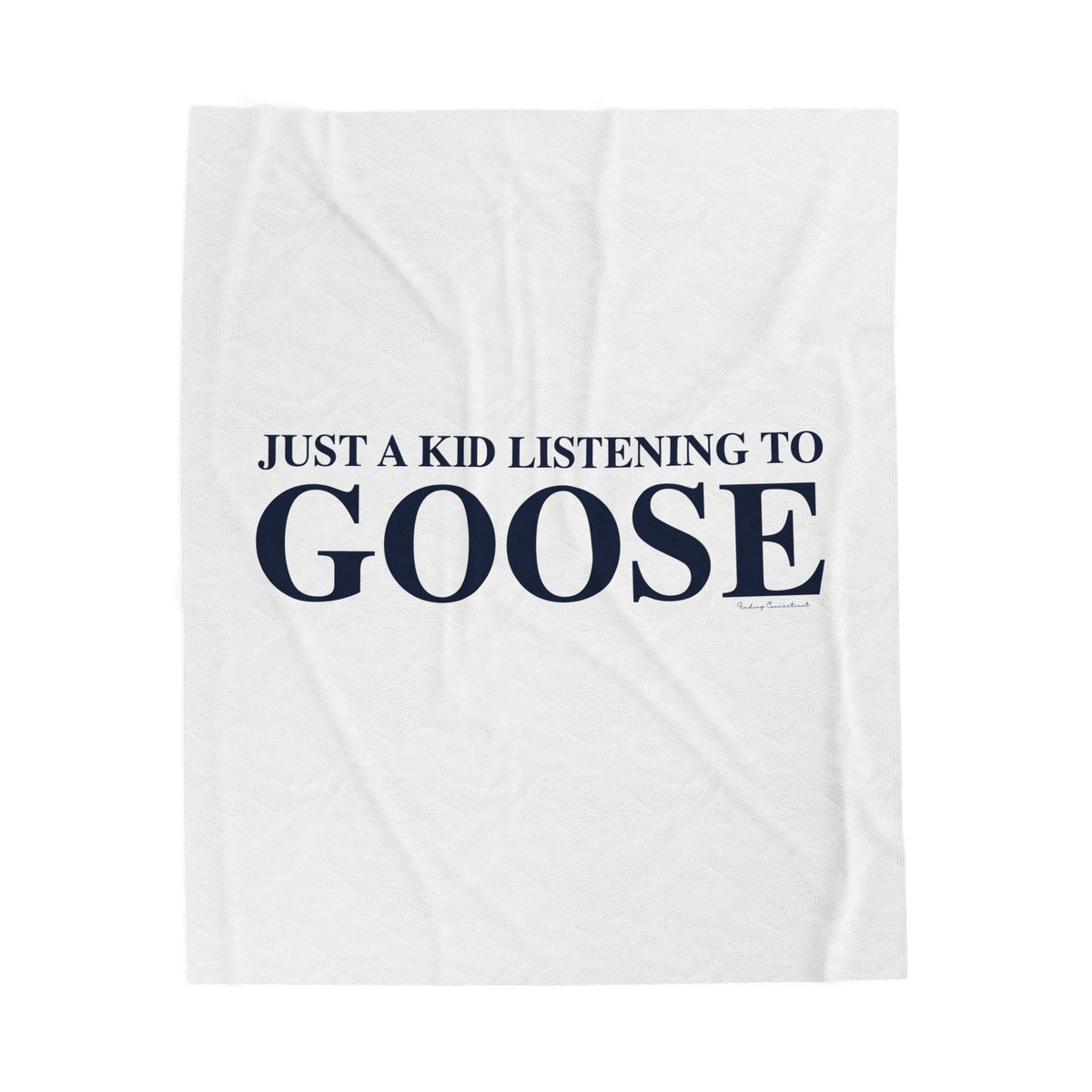 Just a kid listening to Goose Velveteen Plush Blanket