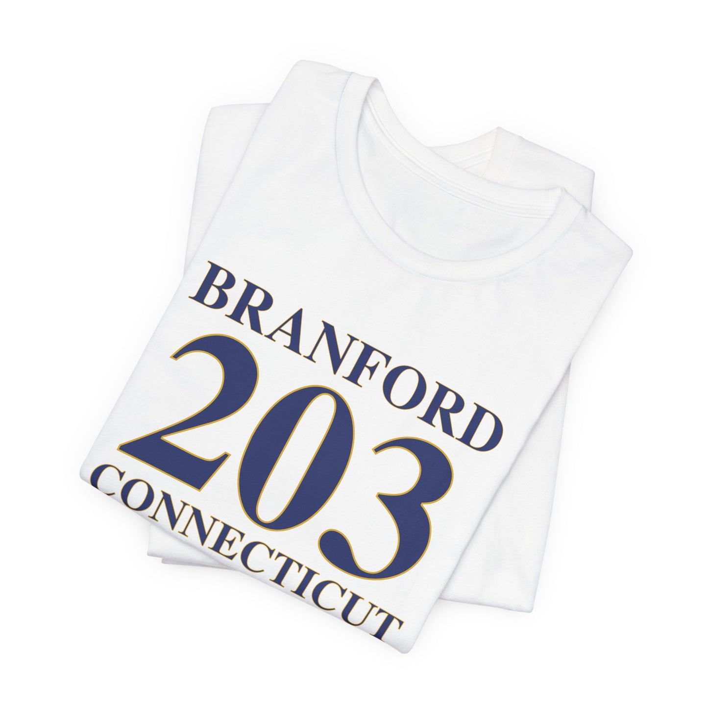 Branford 203 Connecticut Unisex Jersey Short Sleeve Tee