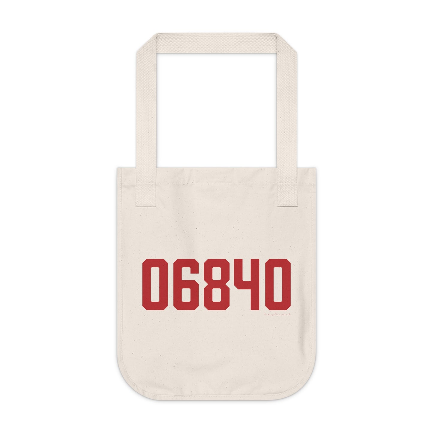06840 New Canaan Connecticut Zip Code Organic Canvas Tote Bag