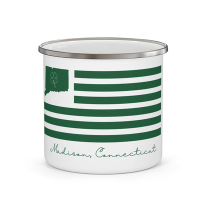 Madison Connecticut St. Patrick’s Day Flag Enamel Camping Mug