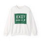 Vintage Exit 68N-E WCP Sign Unisex Heavy Blend™ Crewneck Sweatshirt