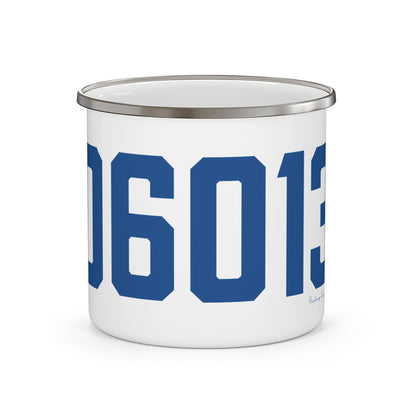 06013 Burlington Connecticut Zip Code Enamel Camping Mug
