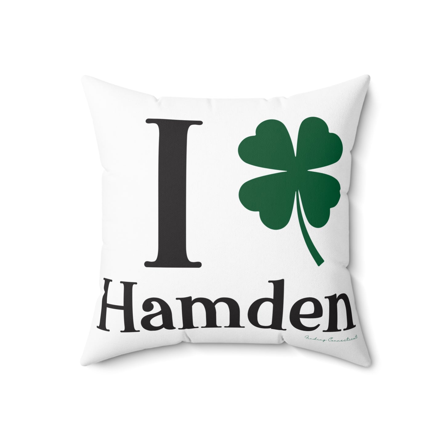 I Clover Hamden Spun Polyester Square Pillow