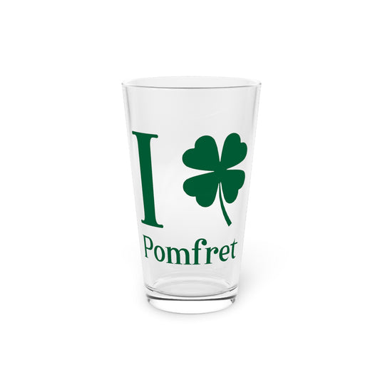 I Clover Pomfret Pint Glass, 16oz