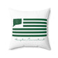Hampton Connecticut St. Patrick’s Day Flag  Spun Polyester Square Pillow