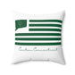 Canton St. Patrick’s Day Flag Spun Polyester Square Pillow