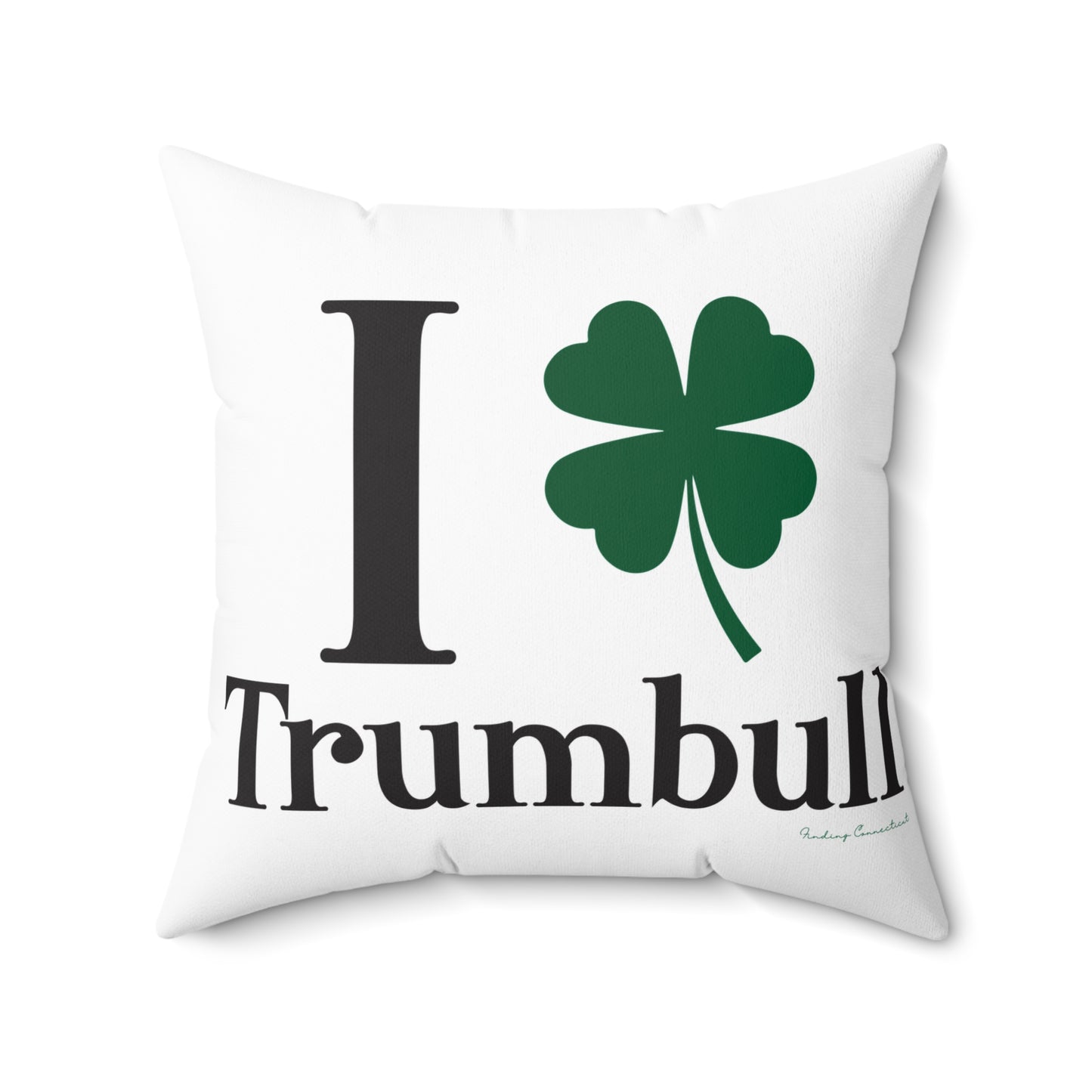 I Clover Trumbull Spun Polyester Square Pillow