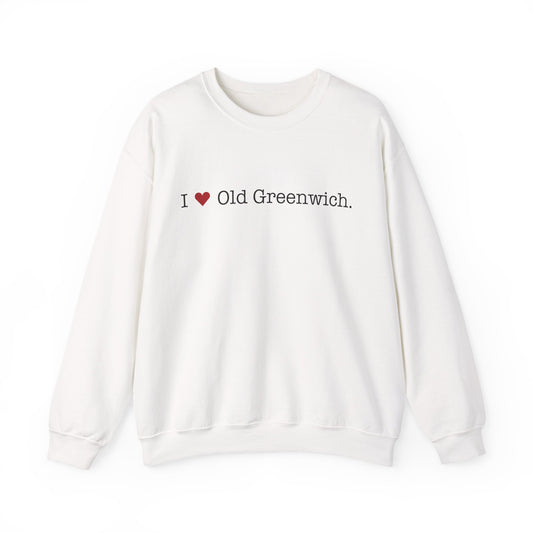 I Heart Old Greenwich. Unisex Heavy Blend™ Crewneck Sweatshirt