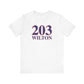 203 Wilton Red White & Blue  Unisex Jersey Short Sleeve T-Shirt