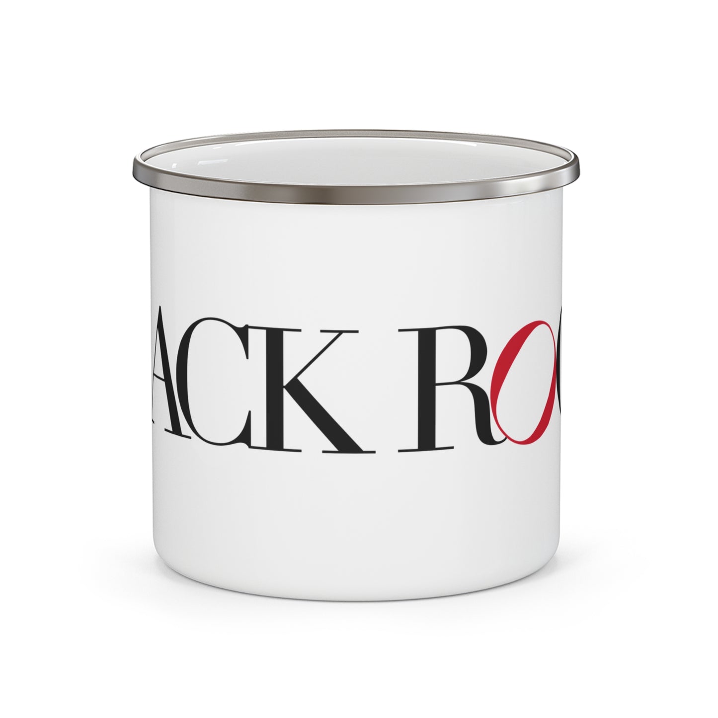 41 Tilt Black Rock  Enamel Camping Mug