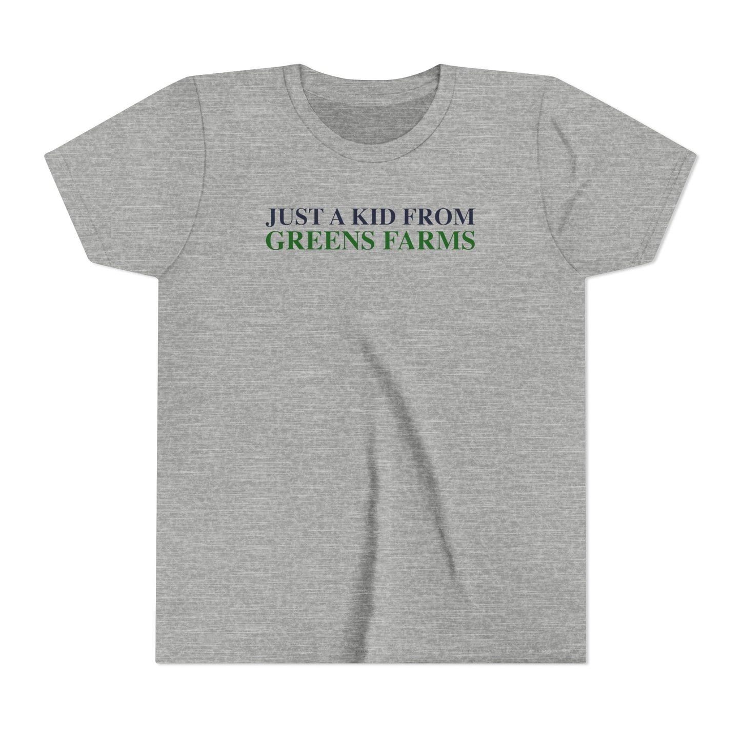 Just a kid from Greens Farms Youth Short Sleeve T-Shirt