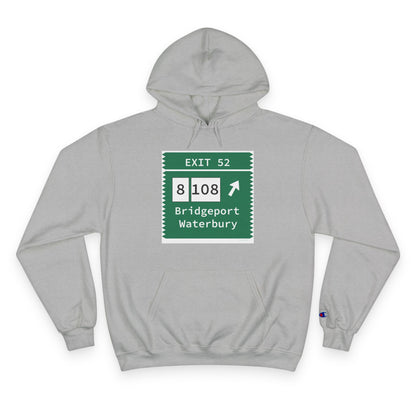 Vintage Merritt Parkway Exit 52 Sign Champion Hoodie