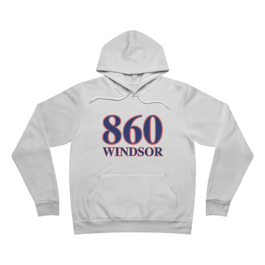 860 Windsor Red White & Blue Unisex Sponge Fleece Pullover Hoodie