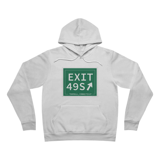 Vintage Exit 49S  Merritt Parkway Sign Unisex Sponge Fleece Pullover Hoodie
