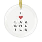 Lake Hills Vision Glass Ornaments