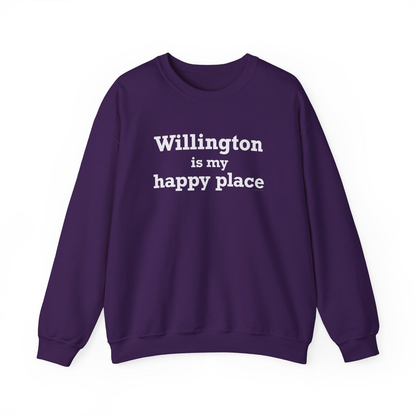 Willington is My Happy Place Unisex Heavy Blend™ Crewneck Sweatshirt