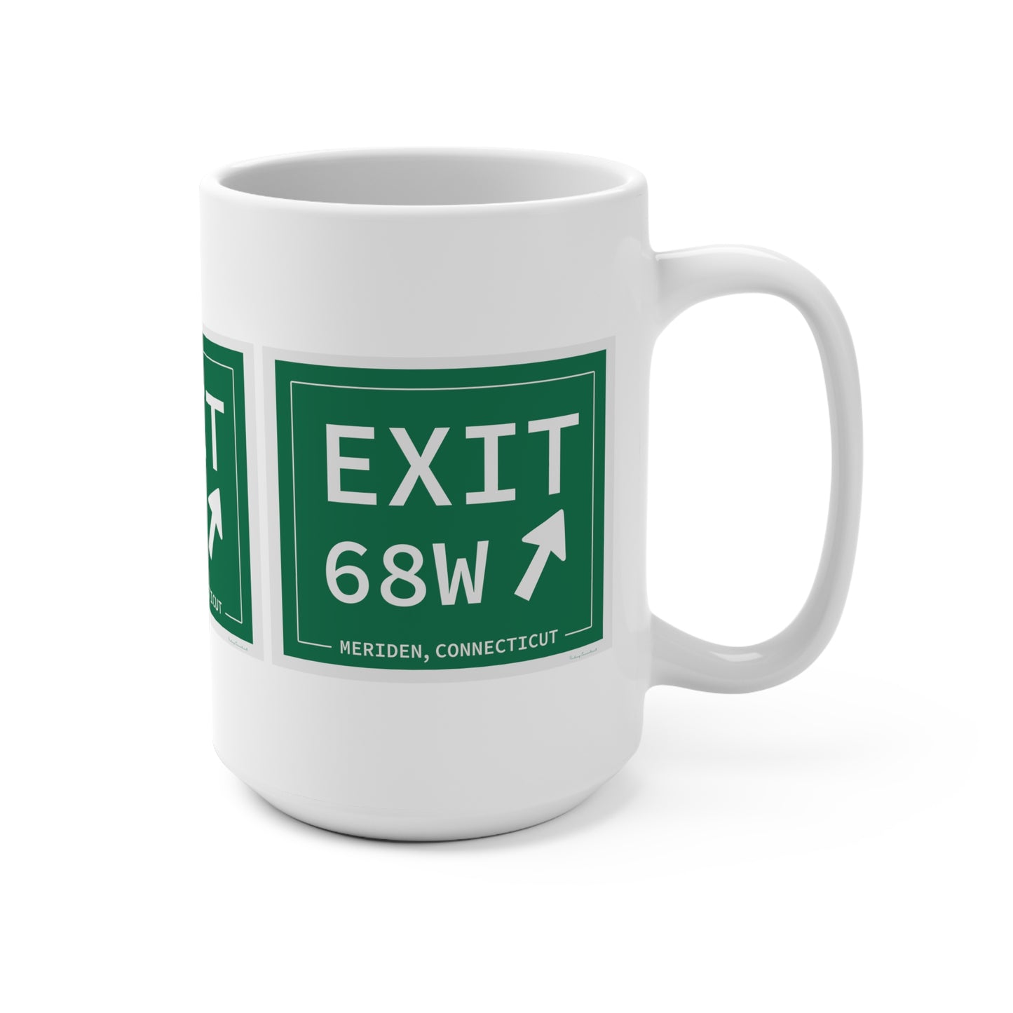 Vintage Exit 68W WCP Sign Mug 15oz