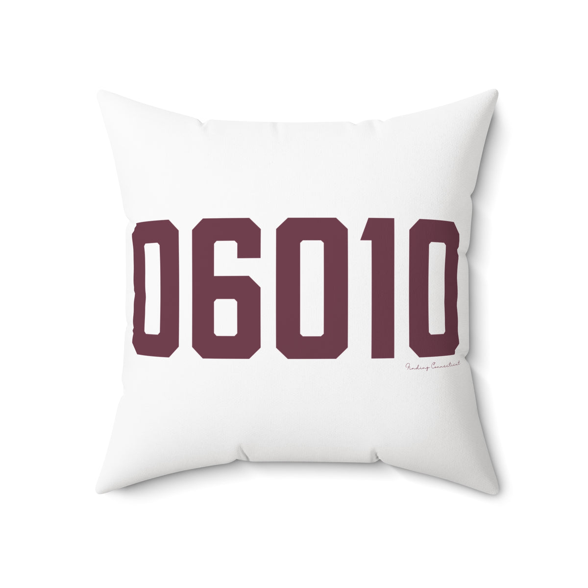 06010 Bristol Connecticut Zip Code Polyester Square Pillow