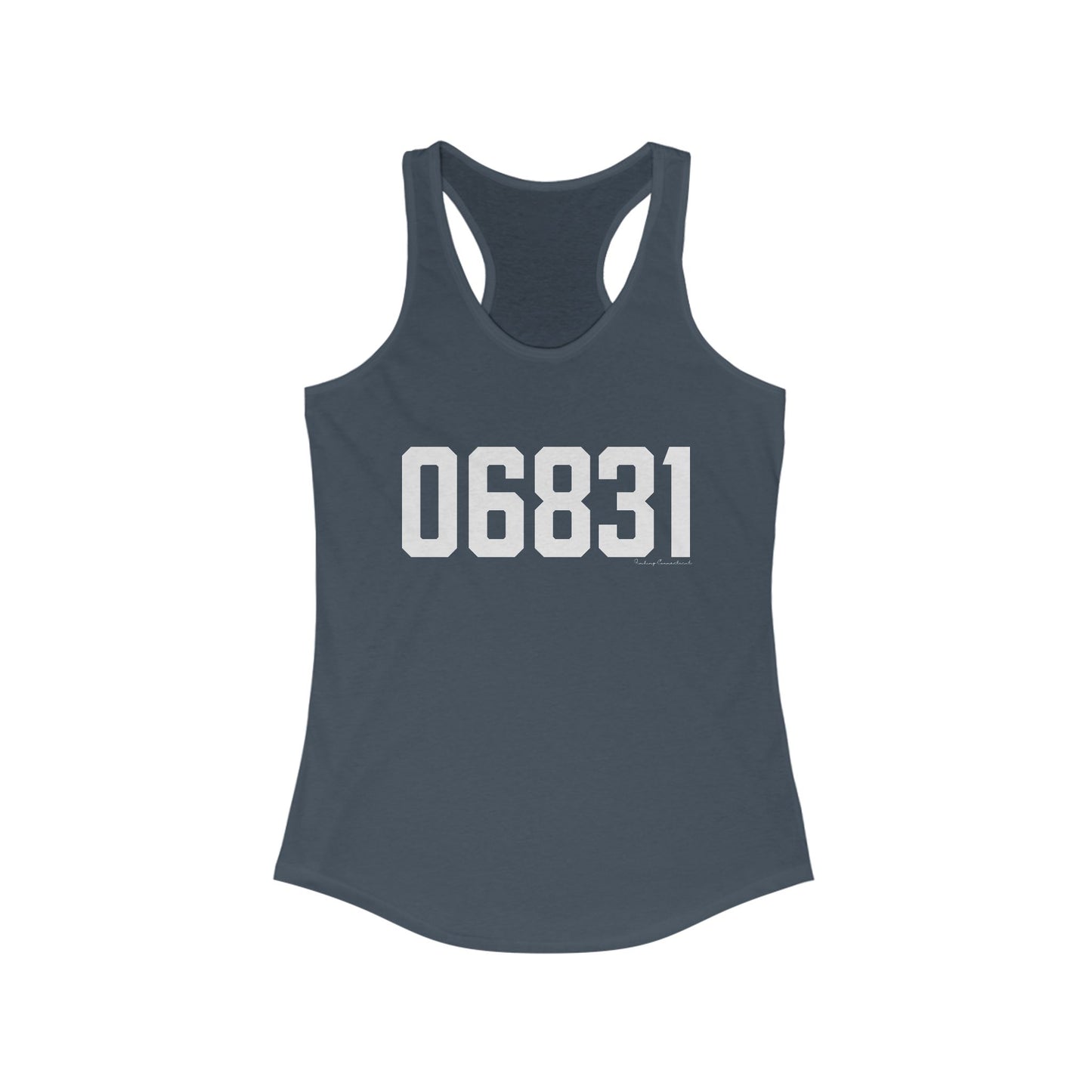 06831 - Greenwich CT Zip Code Women's Ideal Racerback Tank Top