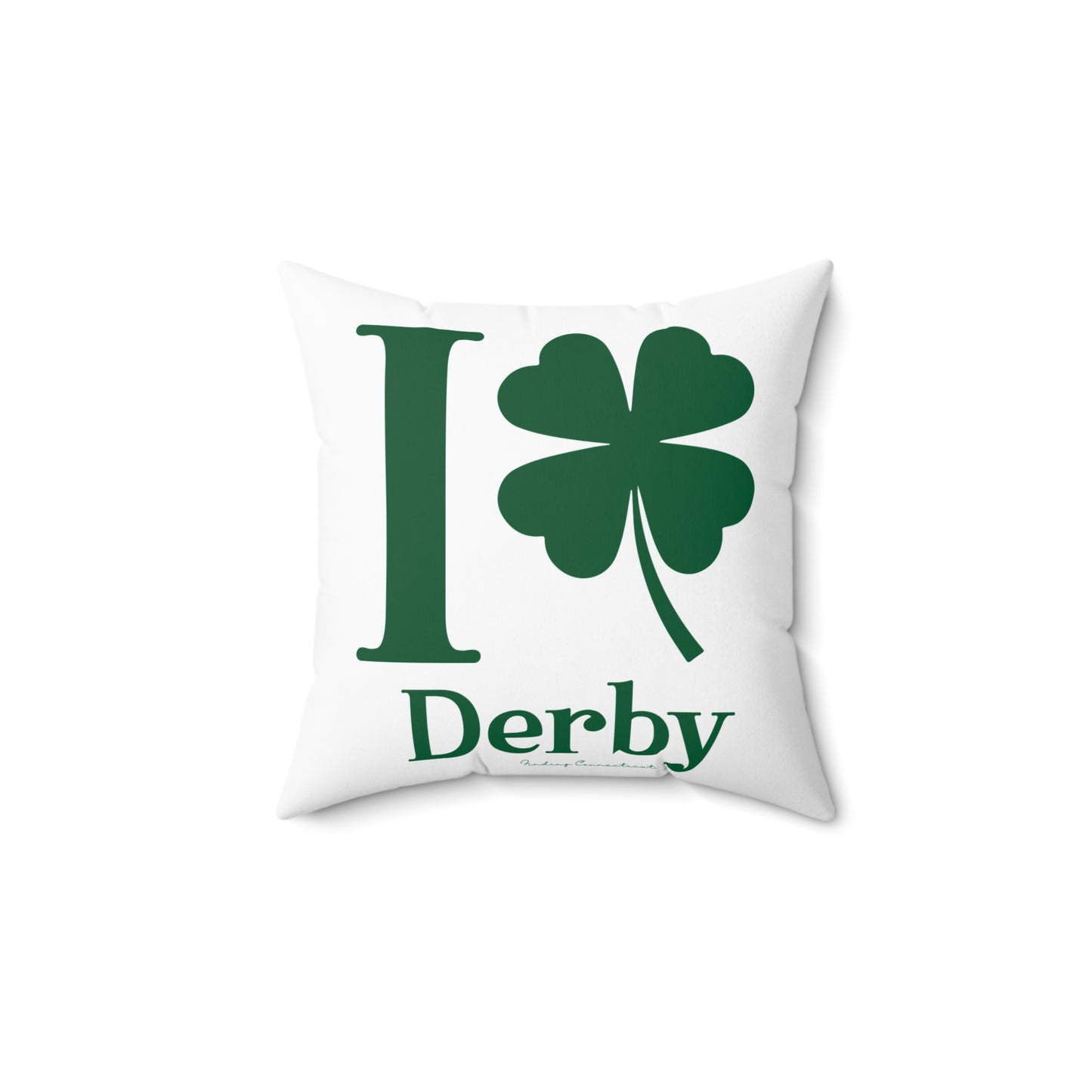 I Clover Derby Spun Polyester Square Pillow