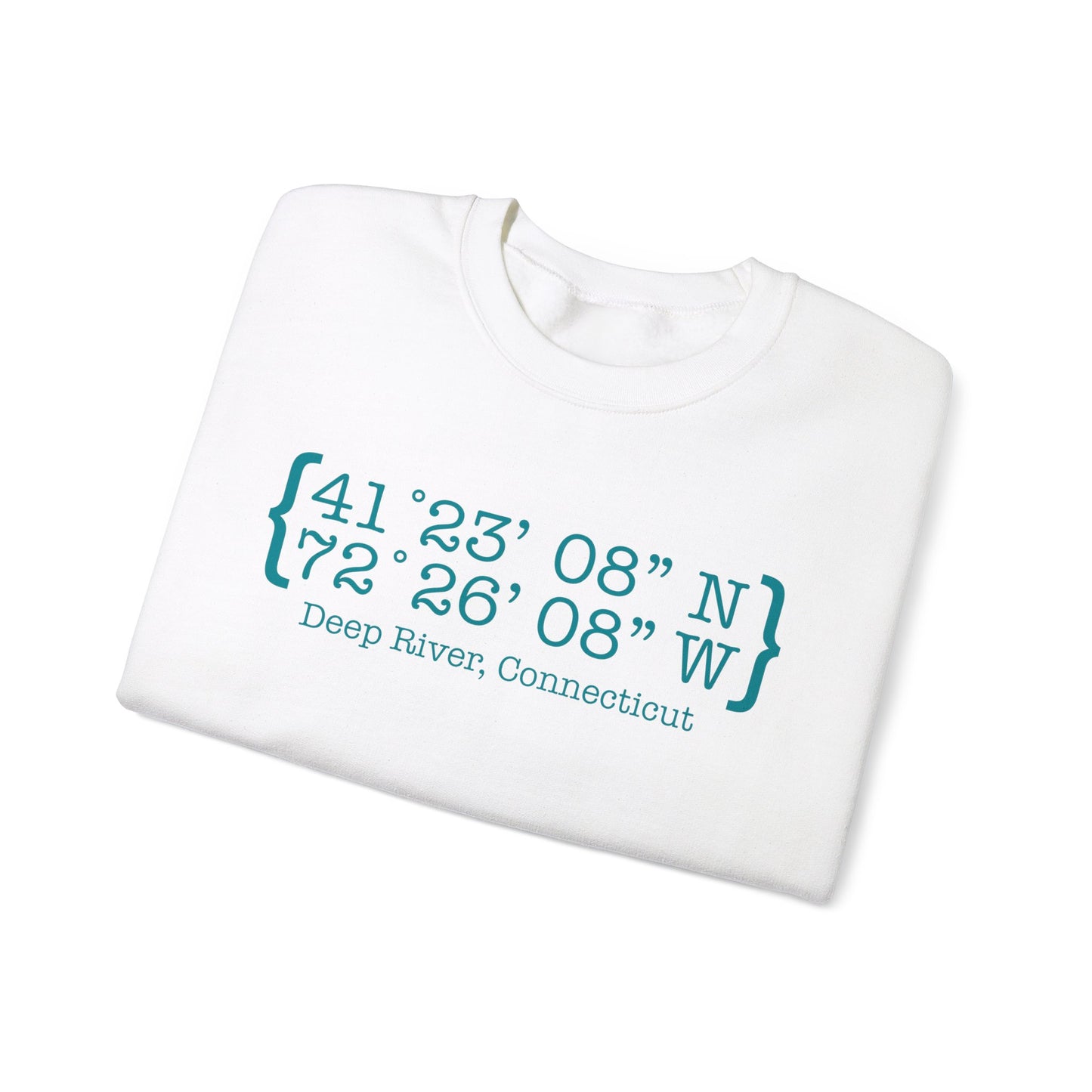 Deep River Coordinates  Unisex Heavy Blend™ Crewneck Sweatshirt