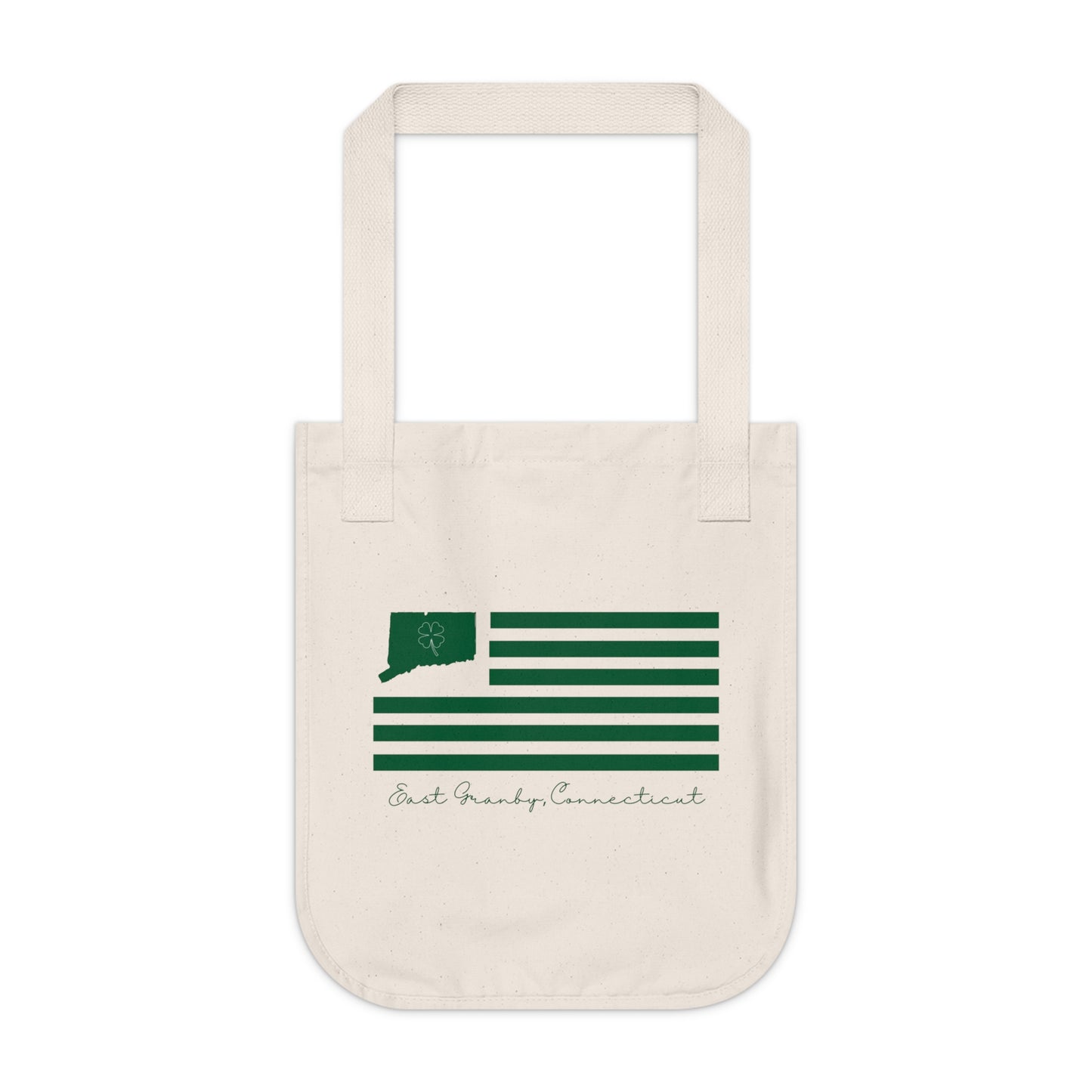 East Granby Connecticut St. Patrick’s Day Flag Organic Canvas Tote Bag