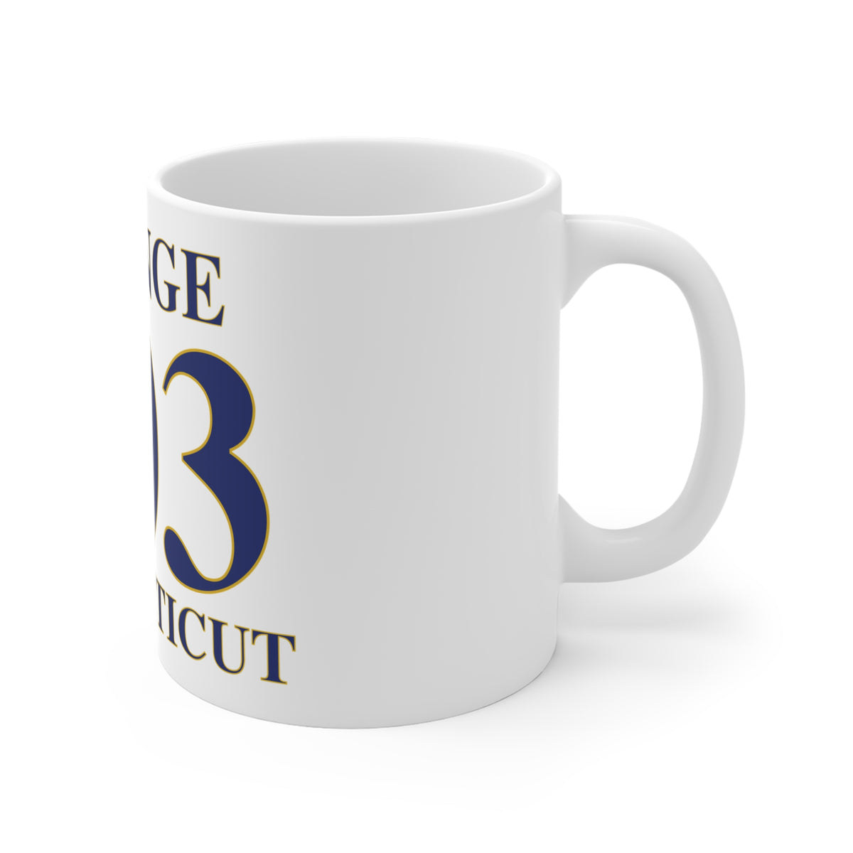 Orange 203 Connecticut  Mug 11oz