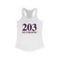 203 Silvermine Red, White & Blue Women's Ideal Racerback Tank Top