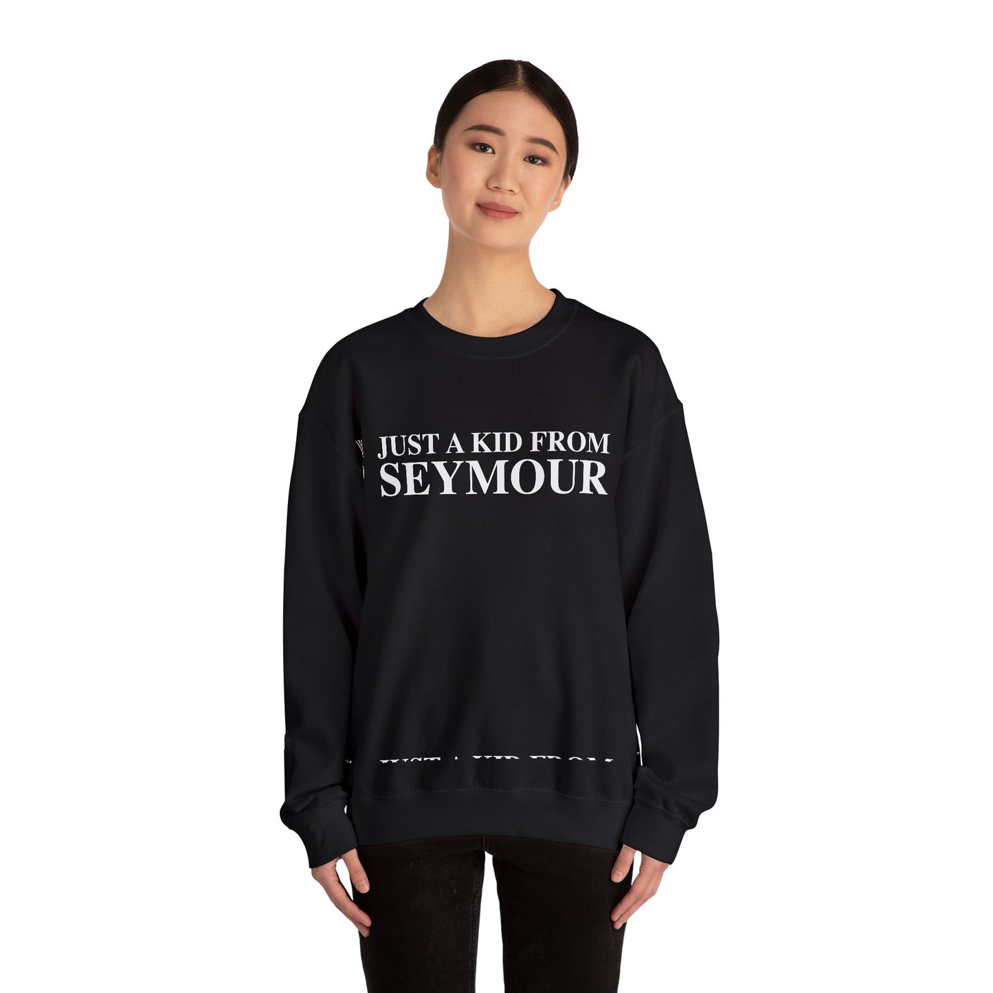 Just a kid from Seymour Unisex Heavy Blend™ Crewneck Sweatshirt