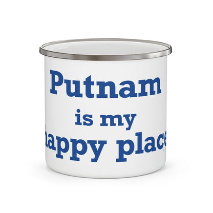 Putnam is My Happy Place Enamel Camping Mug