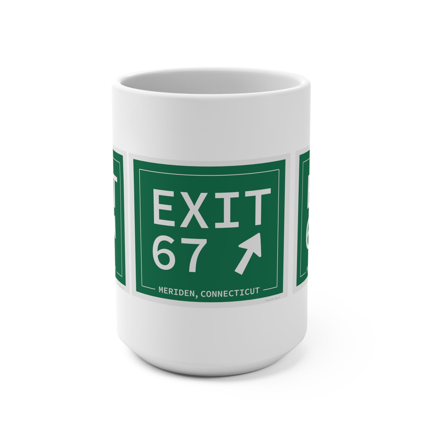 Vintage Exit 67 WCP Sign Mug 15oz