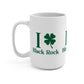 I Clover Black Rock Mug 15oz