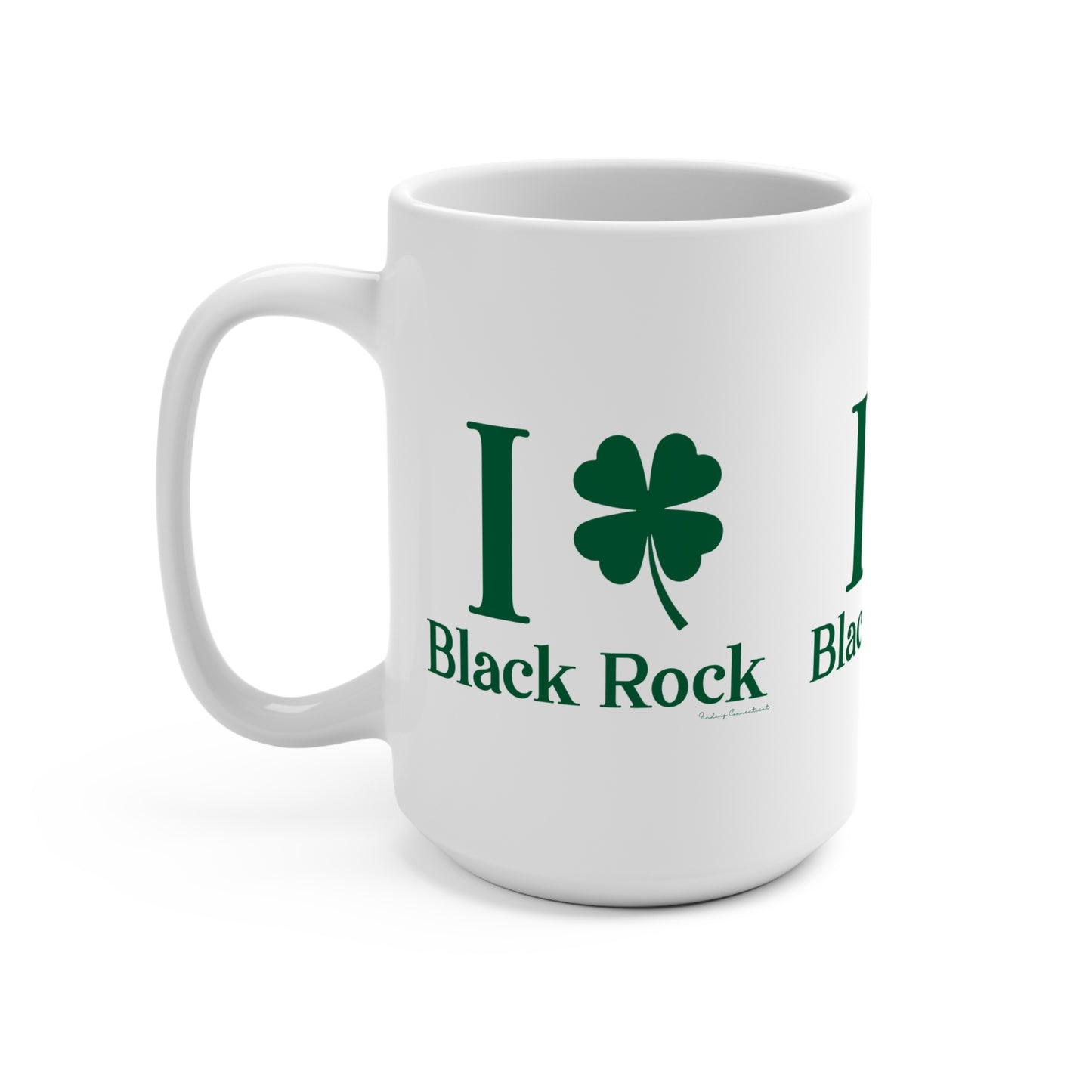 I Clover Black Rock Mug 15oz