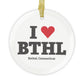 I Heart BTHL Glass Ornaments
