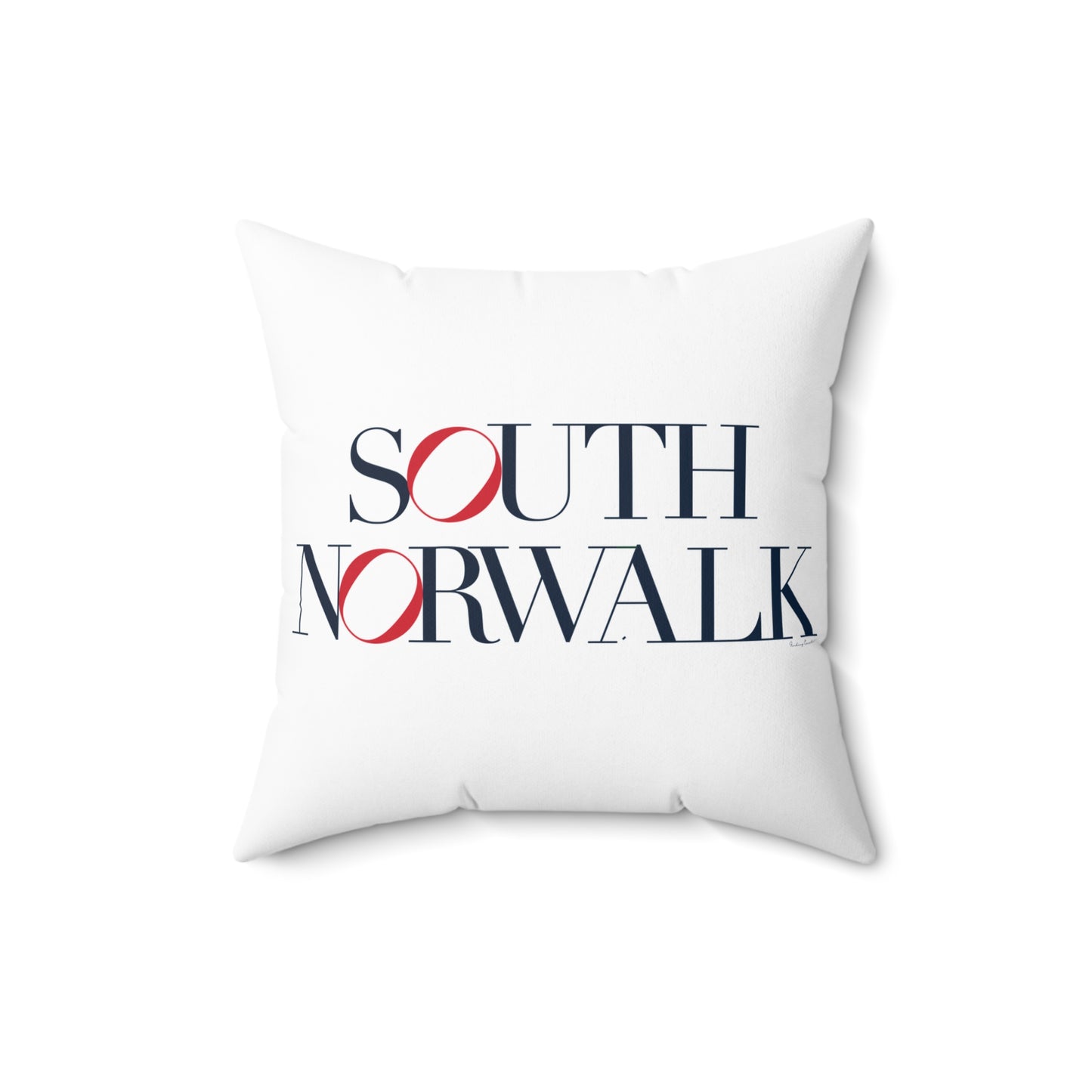 41 Tilt South Norwalk Spun Polyester Square Pillow