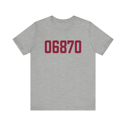 06870 - Greenwich Connecticut Zip Code Unisex Jersey Short Sleeve T-Shirt