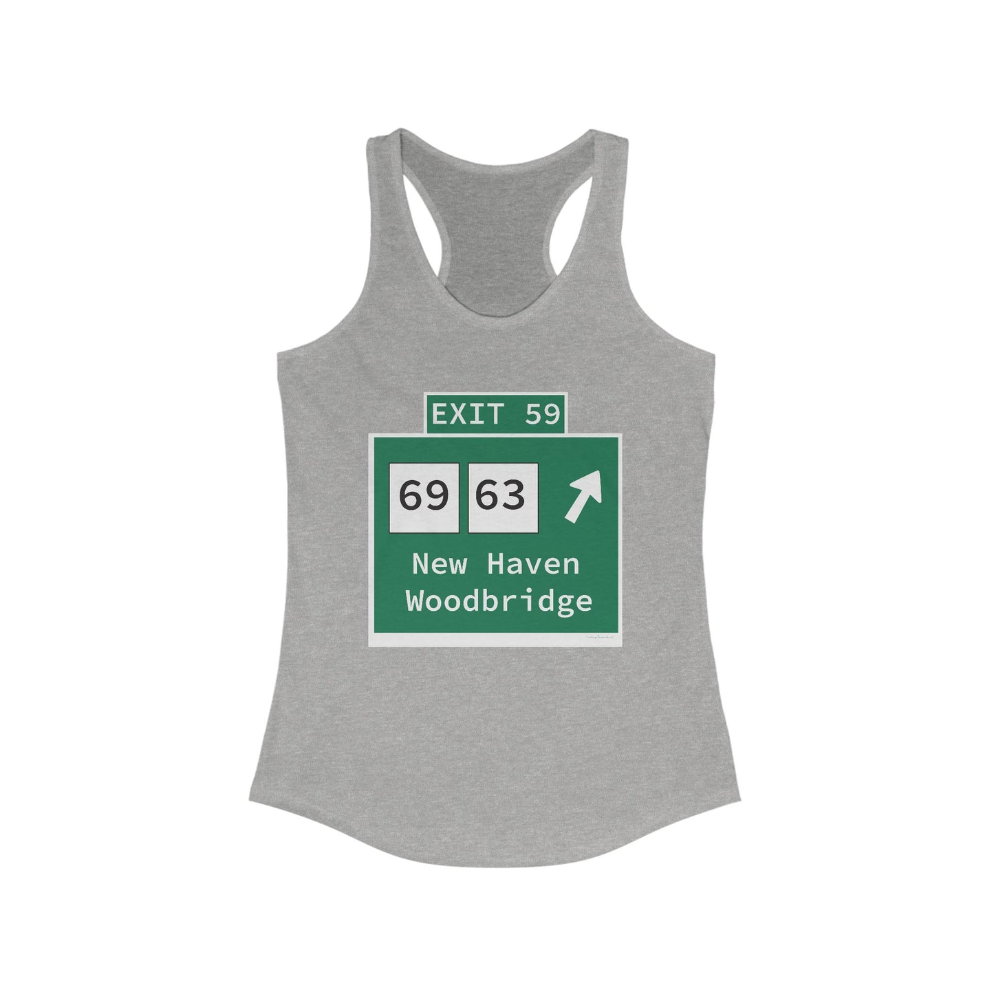 Vintage WCP Exit 59 Sign Women's Ideal Racerback Tank Top