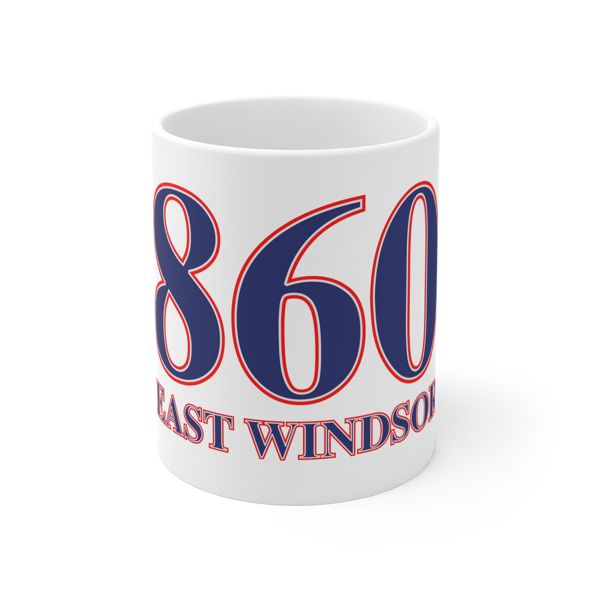 860 East Windsor Red, White & Blue Mug 11oz