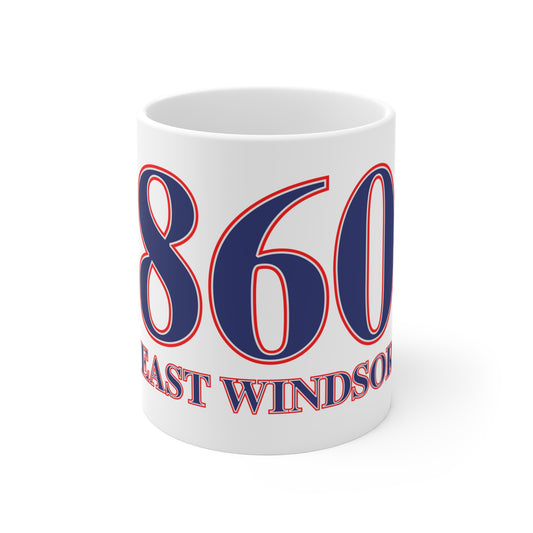 860 East Windsor Red, White & Blue Mug 11oz
