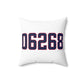 06268 Storrs Connecticut Zip Code Spun Polyester Square Pillow
