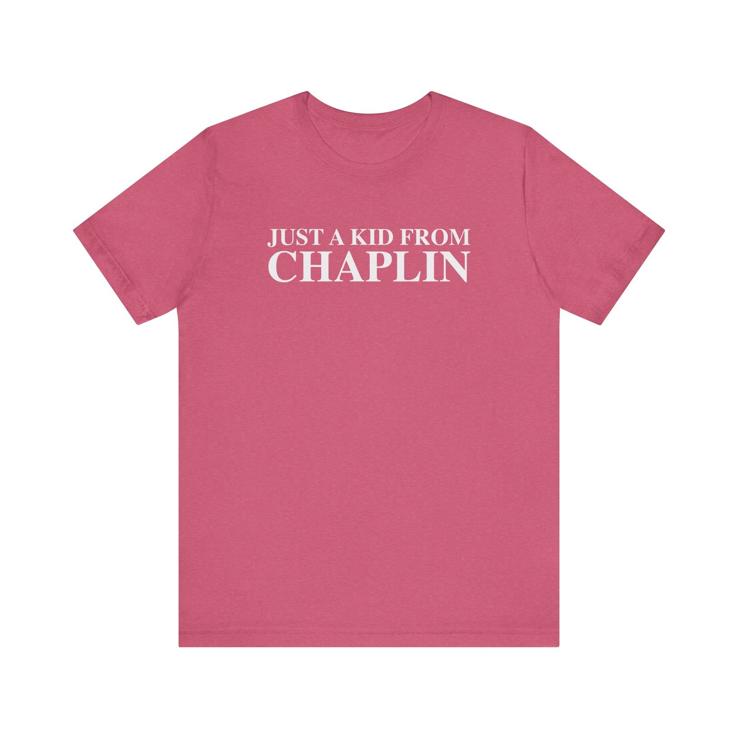 Just a kid from Chaplin Unisex Jersey Short Sleeve T-Shirt