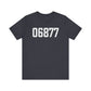 06877 Ridgefield CT Zip Code Unisex Jersey Short Sleeve T-Shirt