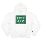 Vintage Exit 41 Merritt Parkway Sign Champion Hoodie