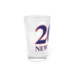 203 Newtown Red, White & Blue Pint Glass, 16oz